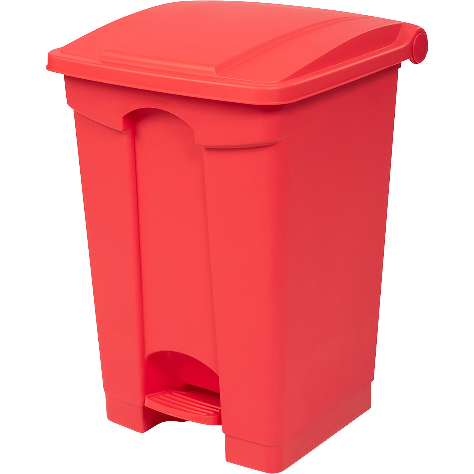 Totor Fire Retardant Step-On Trash Can, 12-Gallon Capacity, Red, Model# SOF12